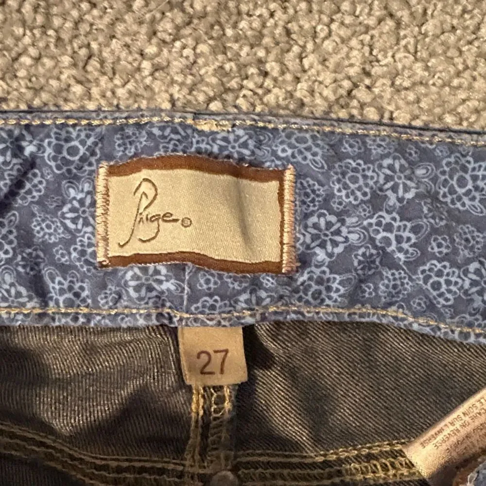 Y2K PAIGE Dark Indigo Women's Boot Cut Jeans. Size 27. - Picture 2 of 12
